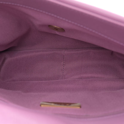 Chanel Goatskin Quilted Medium Chanel 19 Flap Purple 5 of 10