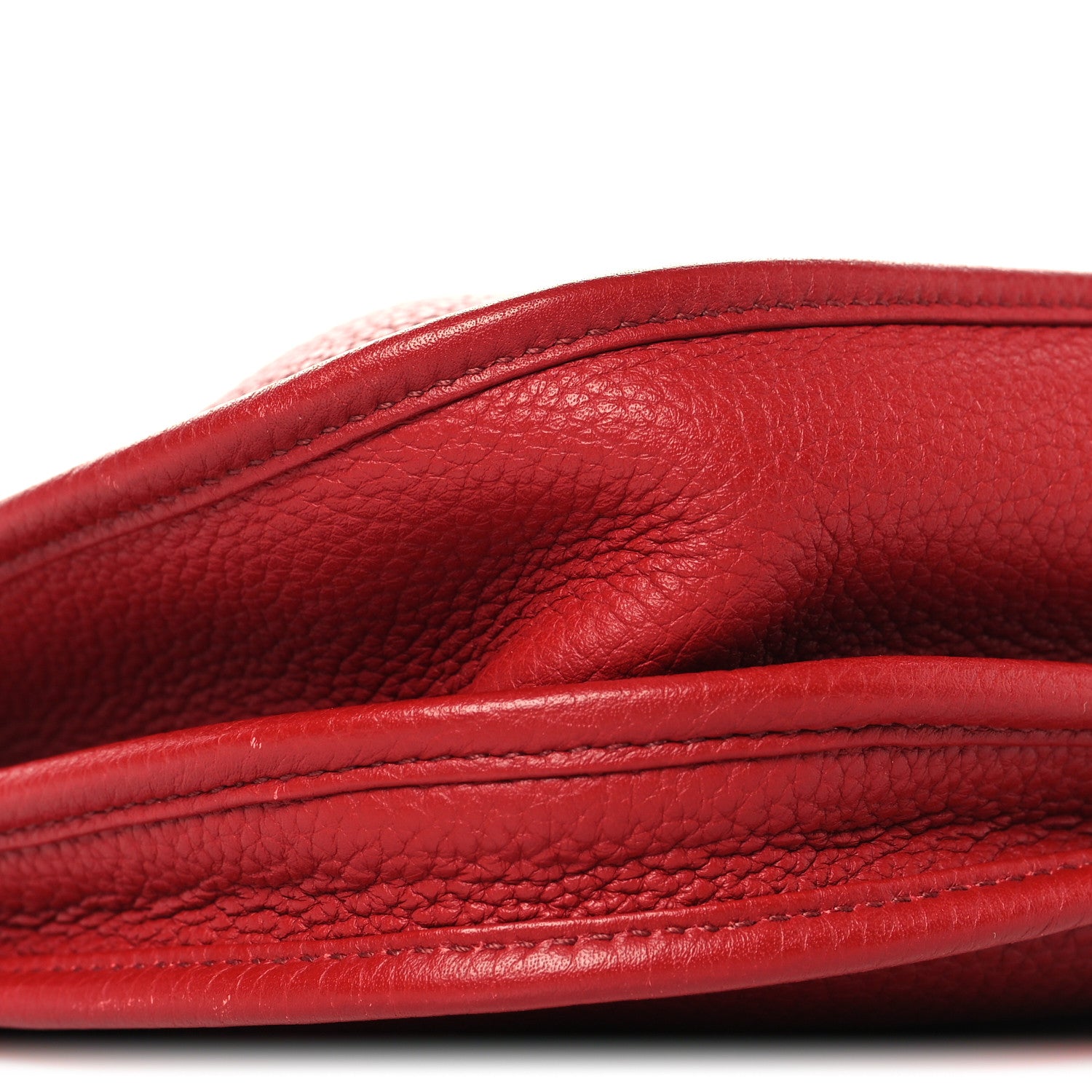 Hermes Taurillon Clemence Evelyne III PM Rouge Garance 9 of 10