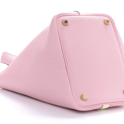 Hermes Taurillon Clemence Picotin Lock 18 PM Rose Sakura Nata 7 of 8