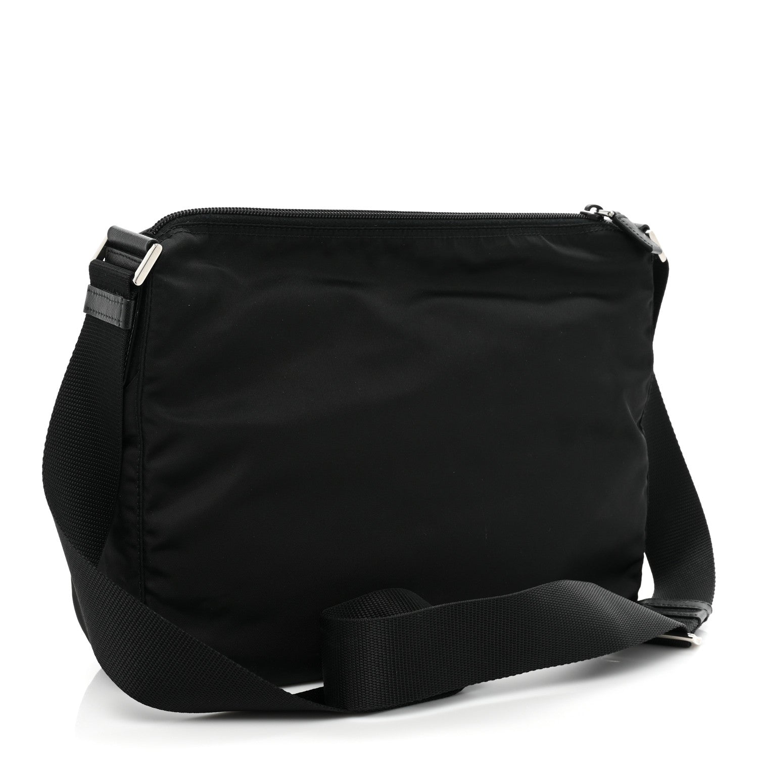 Prada Tessuto Nylon Messenger Bag Black 3 of 10