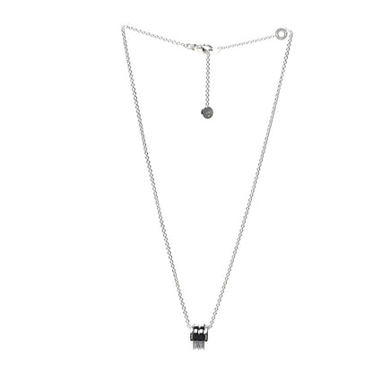 Bulgari Sterling Silver Ceramic Save The Children Pendant Necklace 2 of 4