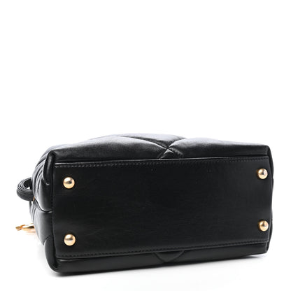 Chanel Lambskin Quilted Small Bowling Bag Black 4 of 9