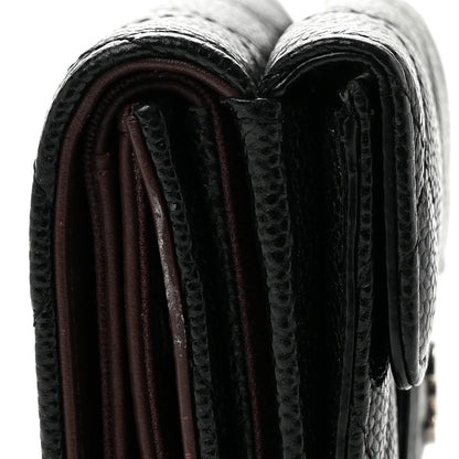 Chanel Caviar Quilted Double Flap Wallet Black 11 of 12