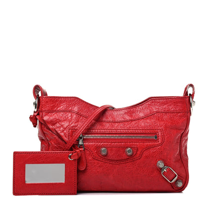 Balenciaga Agneau Giant 12 Silver Hardware Hip Rouge Coquelicot 1 of 9