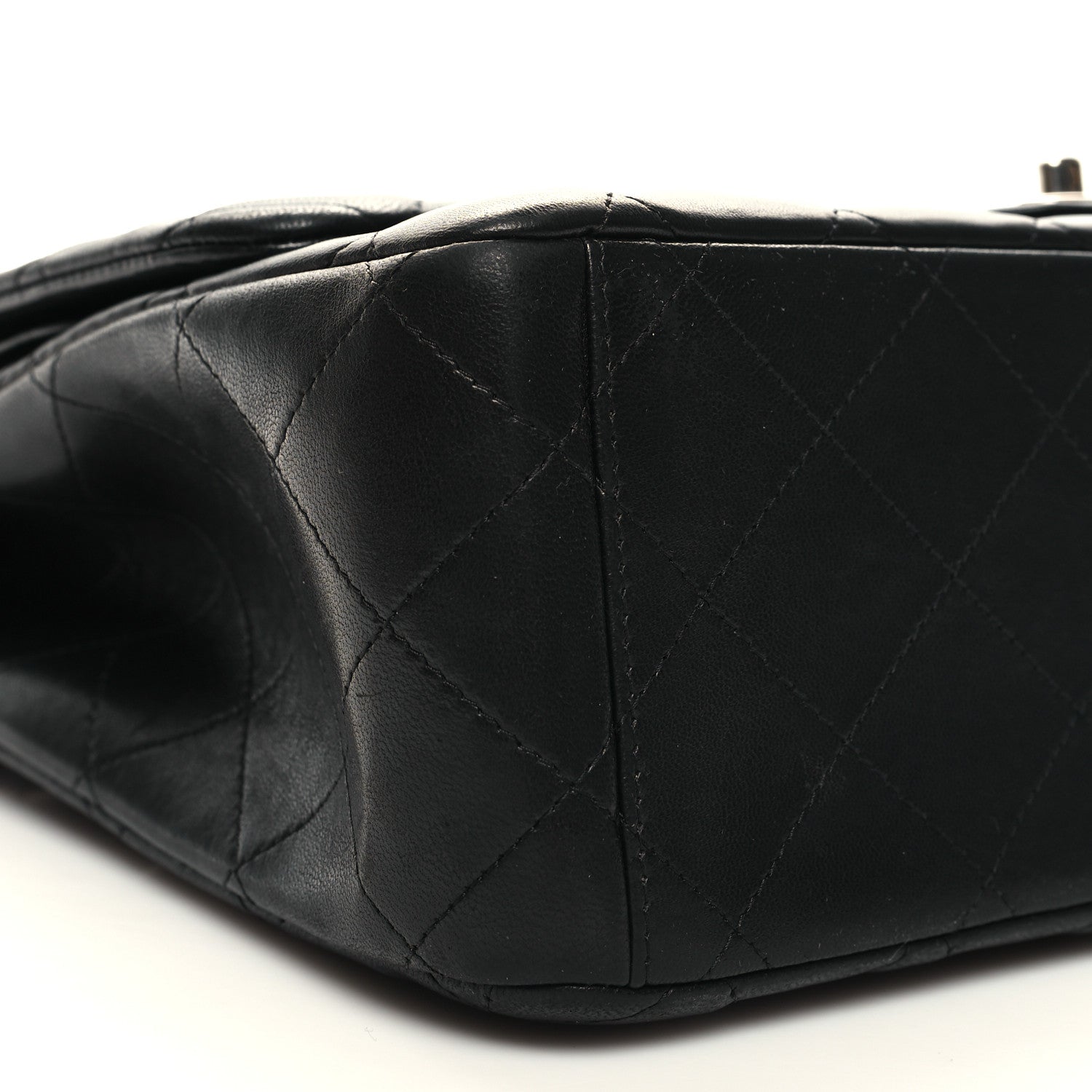 Chanel Lambskin Quilted Maxi Double Flap Black 9 of 12