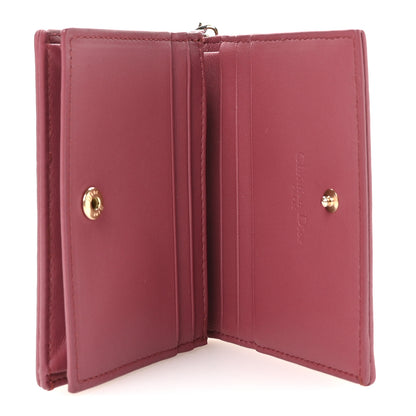 Christian Dior Lambskin Cannage Mini Lady Dior Wallet Burgundy 5 of 7