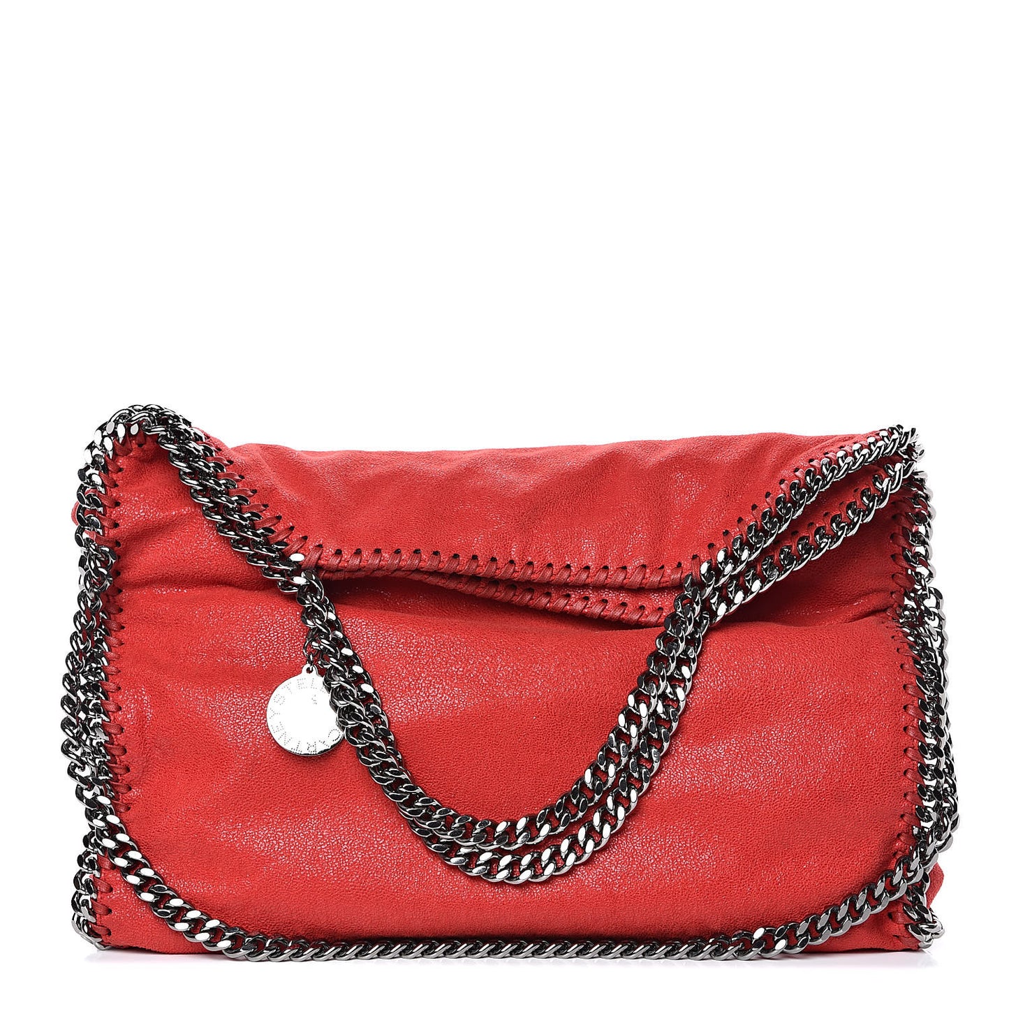 Shaggy Deer Falabella Fold Over Tote Flame