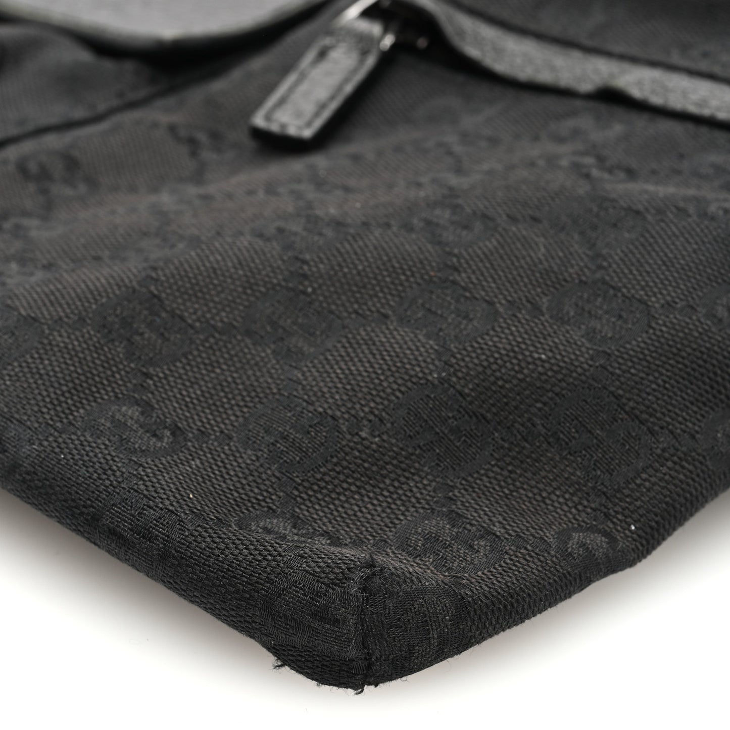 GG Monogram Double Pocket Belt Bag Black