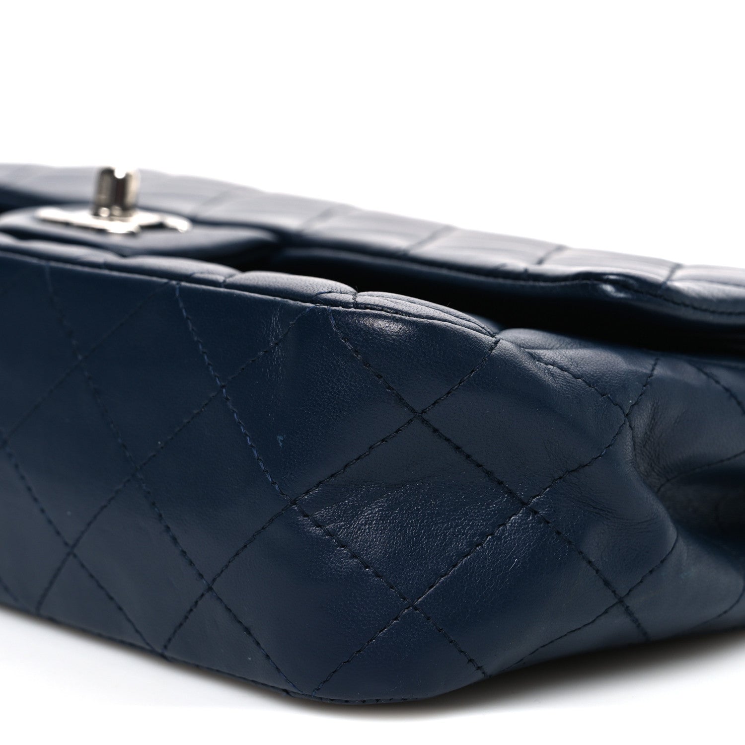 Chanel Lambskin Quilted Medium Double Flap Navy 1875755 – FASHIONPHILE