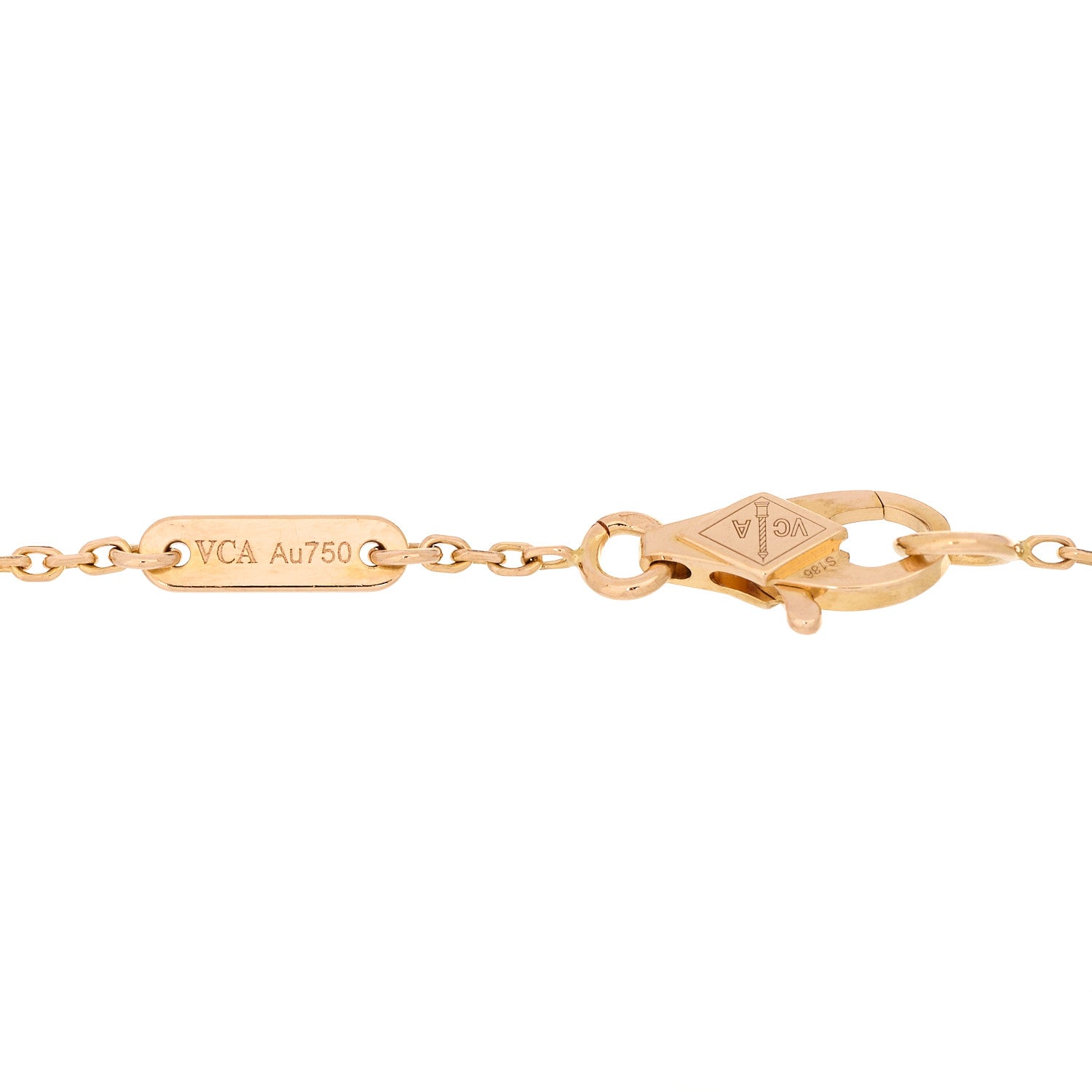 Van Cleef & Arpels 18K Rose Gold Carnelian Sweet Alhambra Bracelet 3 of 3