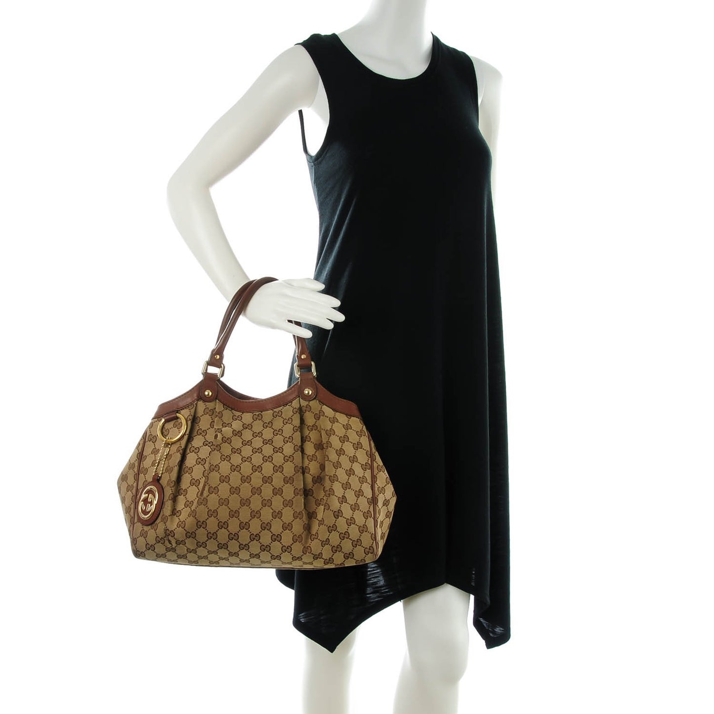 Monogram Medium Sukey Tote Brown
