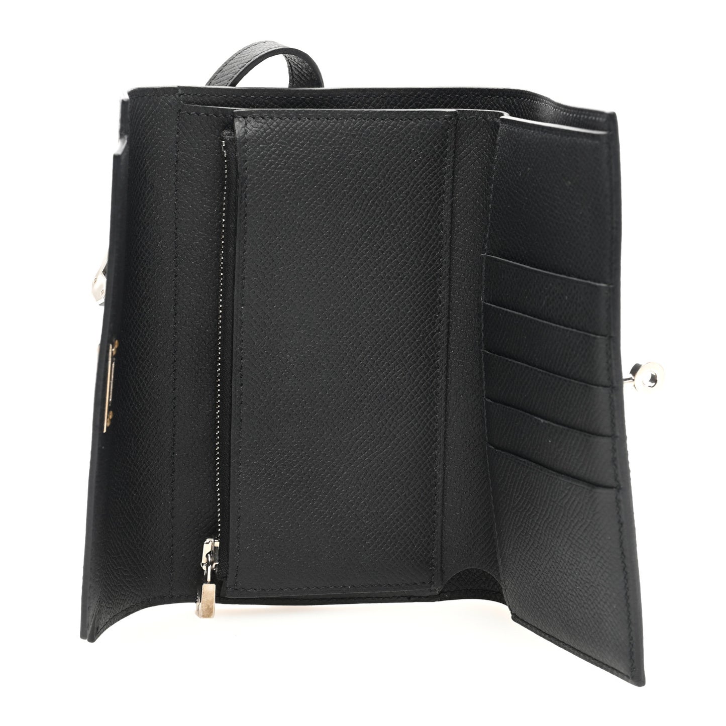 Epsom Medium Kelly Wallet Black