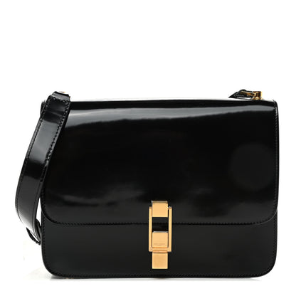 Saint Laurent Patent Calfskin Carre Satchel Black 1 of 4