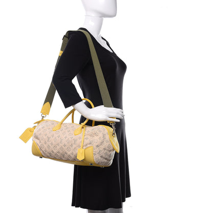 Louis Vuitton Monogram Denim Speedy Round Yellow 2 of 12