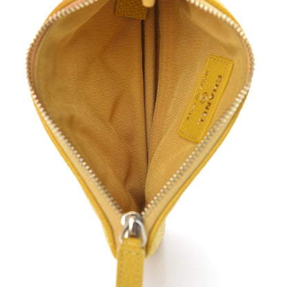 Chanel Caviar Quilted Small Pouch Yellow 5 of 9