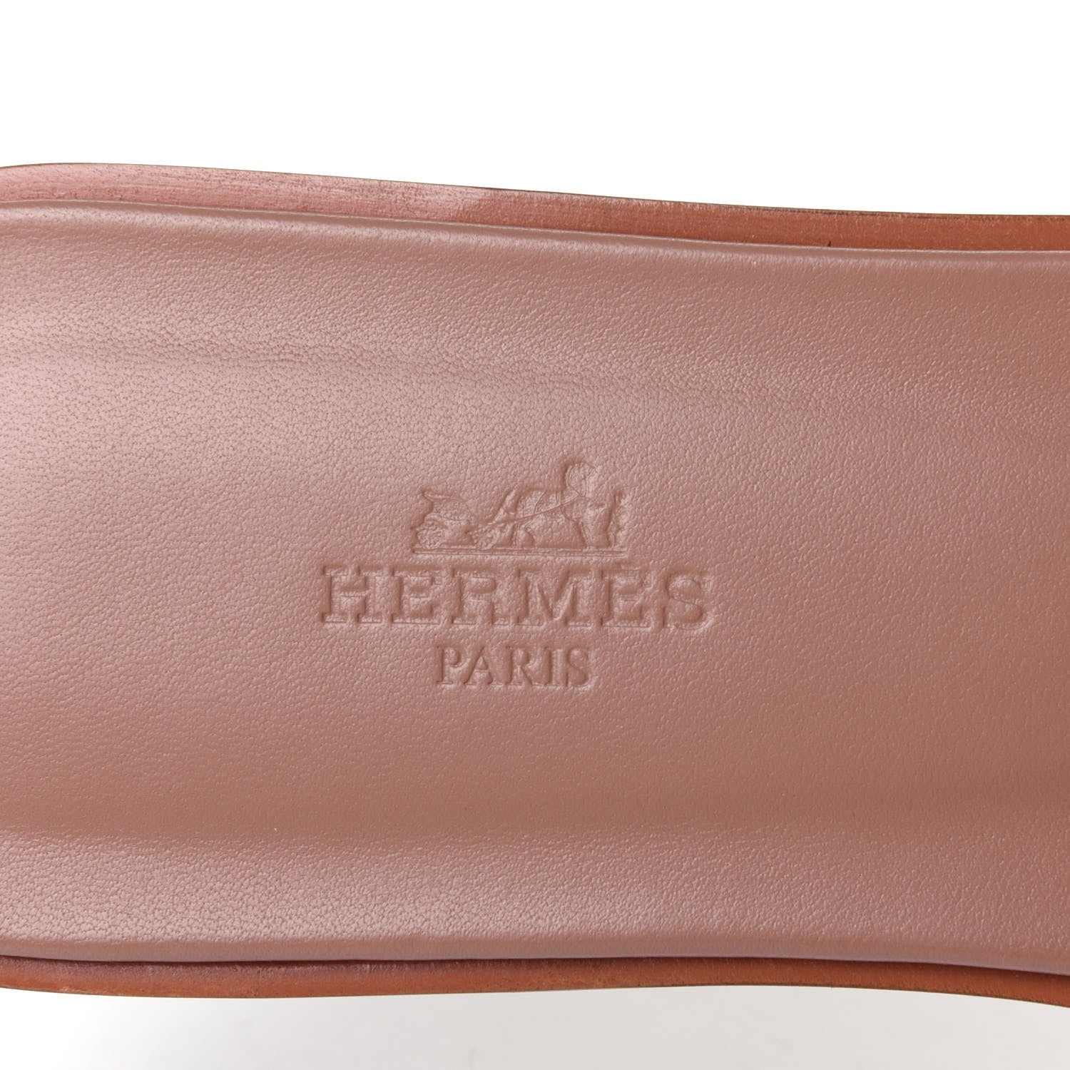 Hermes Metallic Nappa Oran Sandals 40 Rose Dore 7 of 9