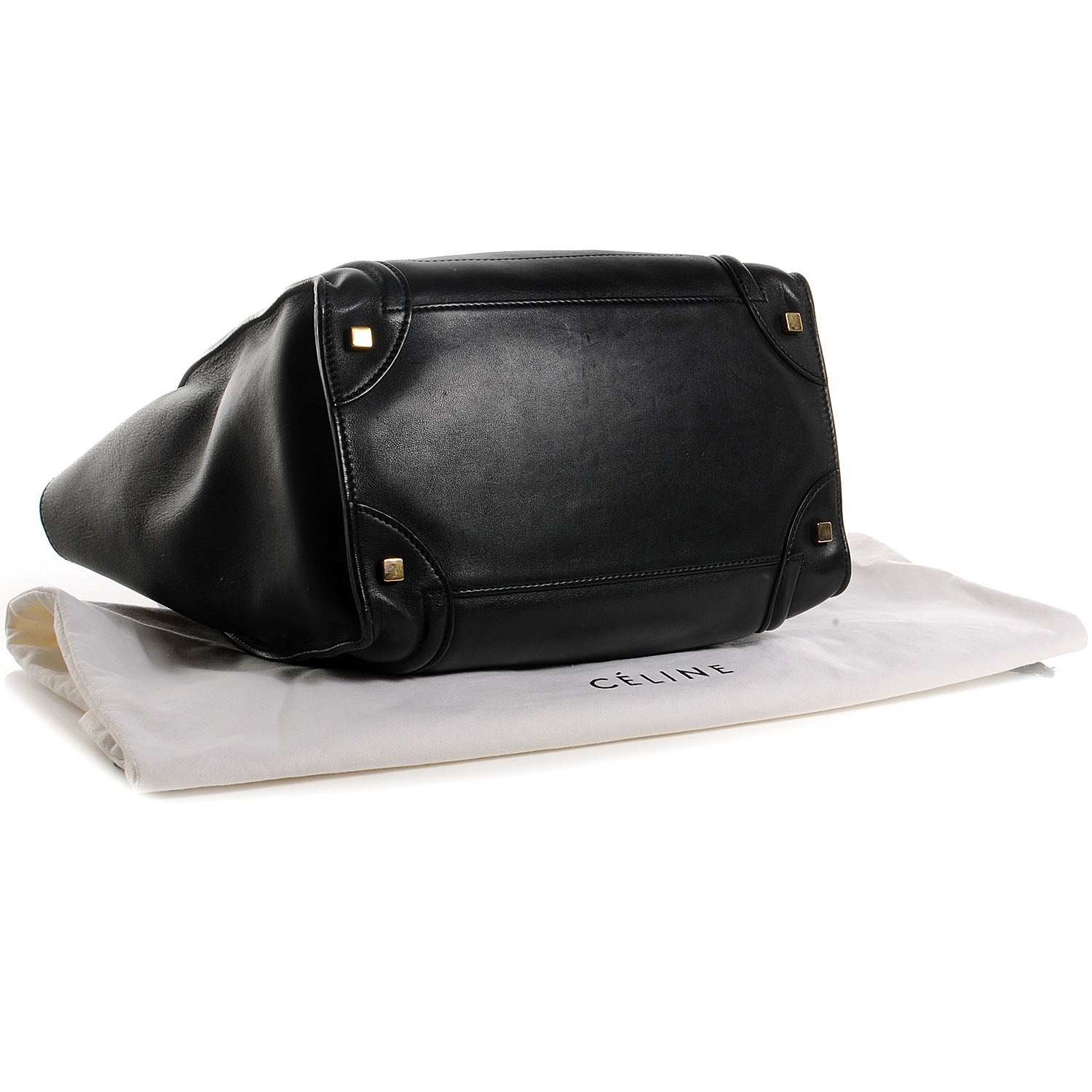 Celine Smooth Calfskin Mini Luggage Black 4 of 7
