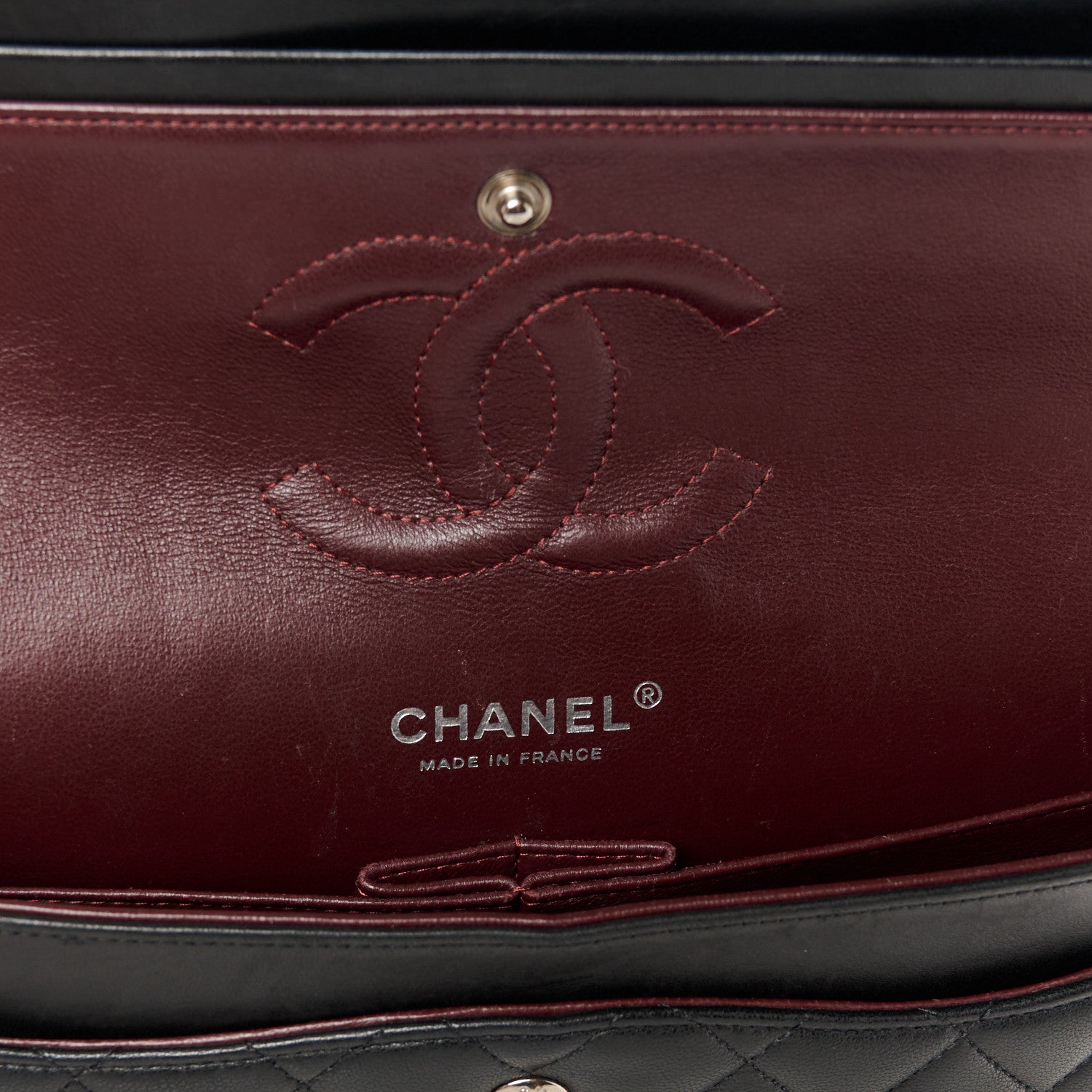 Chanel Lambskin Quilted Medium Double Flap Black 6 of 11