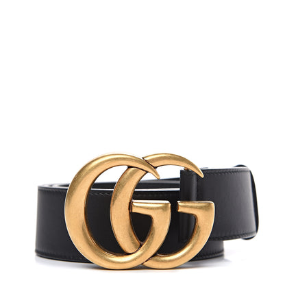 Gucci Calfskin Double G 40mm Belt 80 32 Black 1 of 5