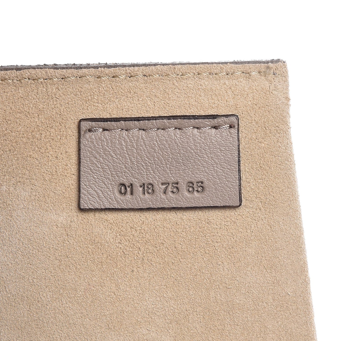 Smooth Calfskin Suede Patchwork Studded Small Pixie Bag Motty Grey