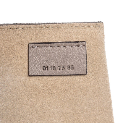Chloe Smooth Calfskin Suede Patchwork Studded Small Pixie Bag Motty Grey 7 of 9