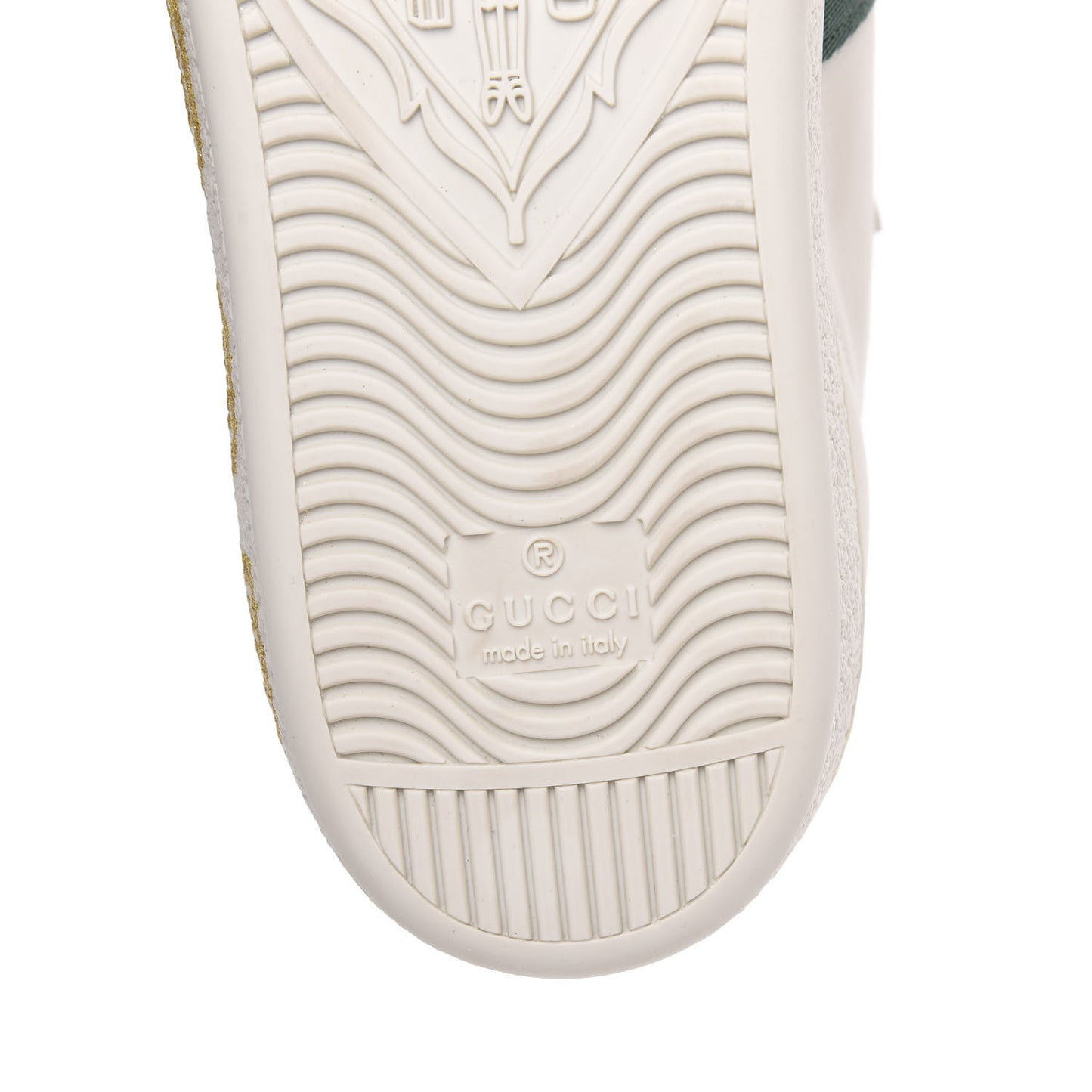 X SEGA Calfskin Ayers Web Guccy Womens Ace Sneakers 39 White