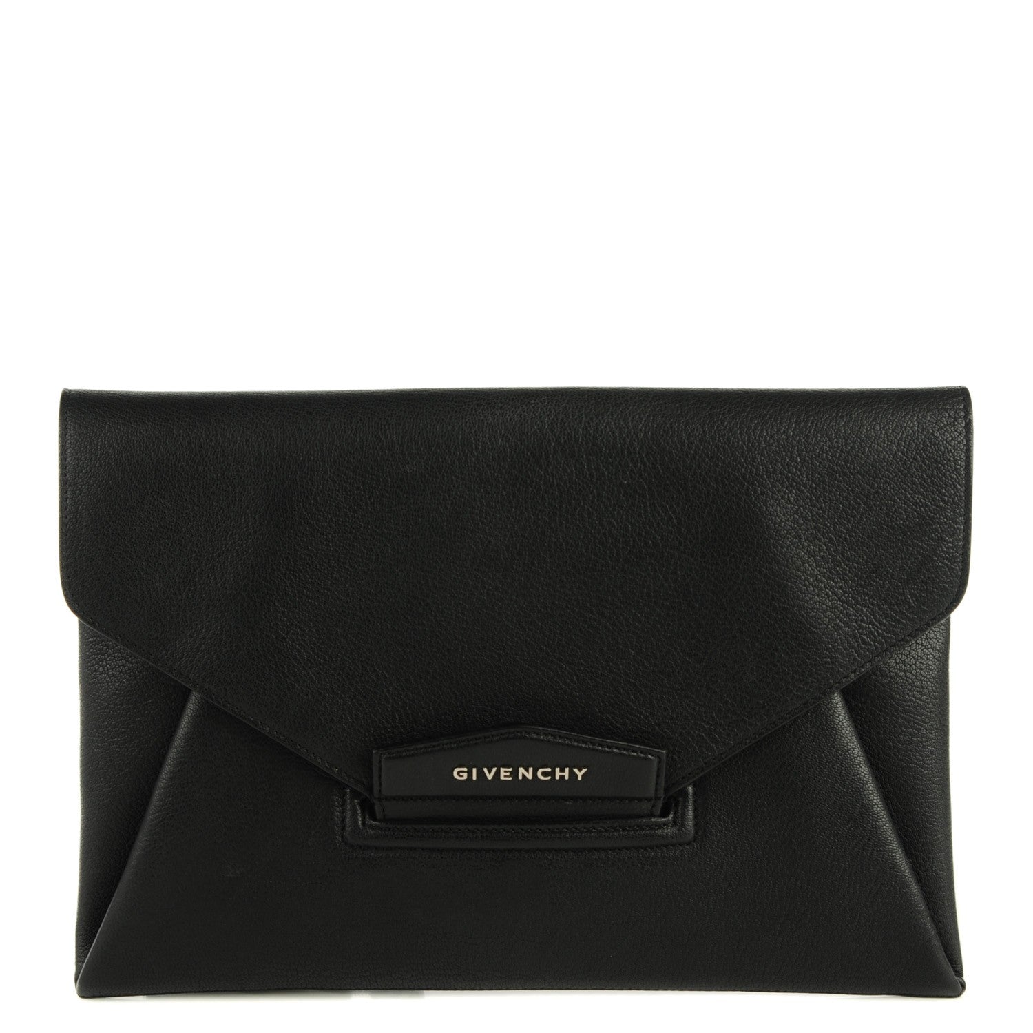 Givenchy Sugar Goatskin Medium Antigona Envelope Clutch Black 1 of 7