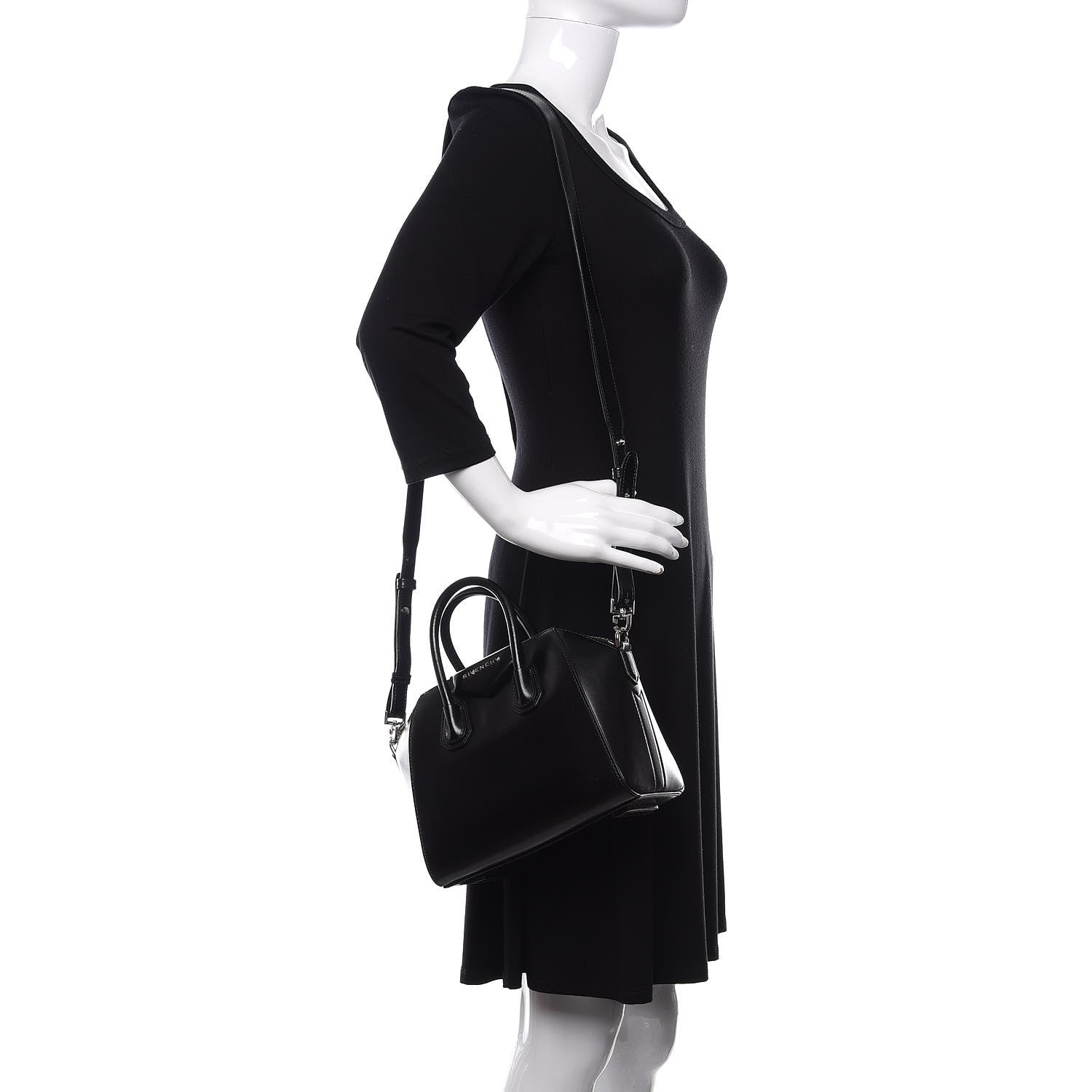 Givenchy Shiny Lord Calfskin Mini Antigona Black 2 of 11