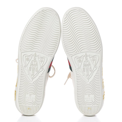 Gucci X SEGA Calfskin Ayers Web Guccy Womens Ace Sneakers 38.5 White 5 of 8