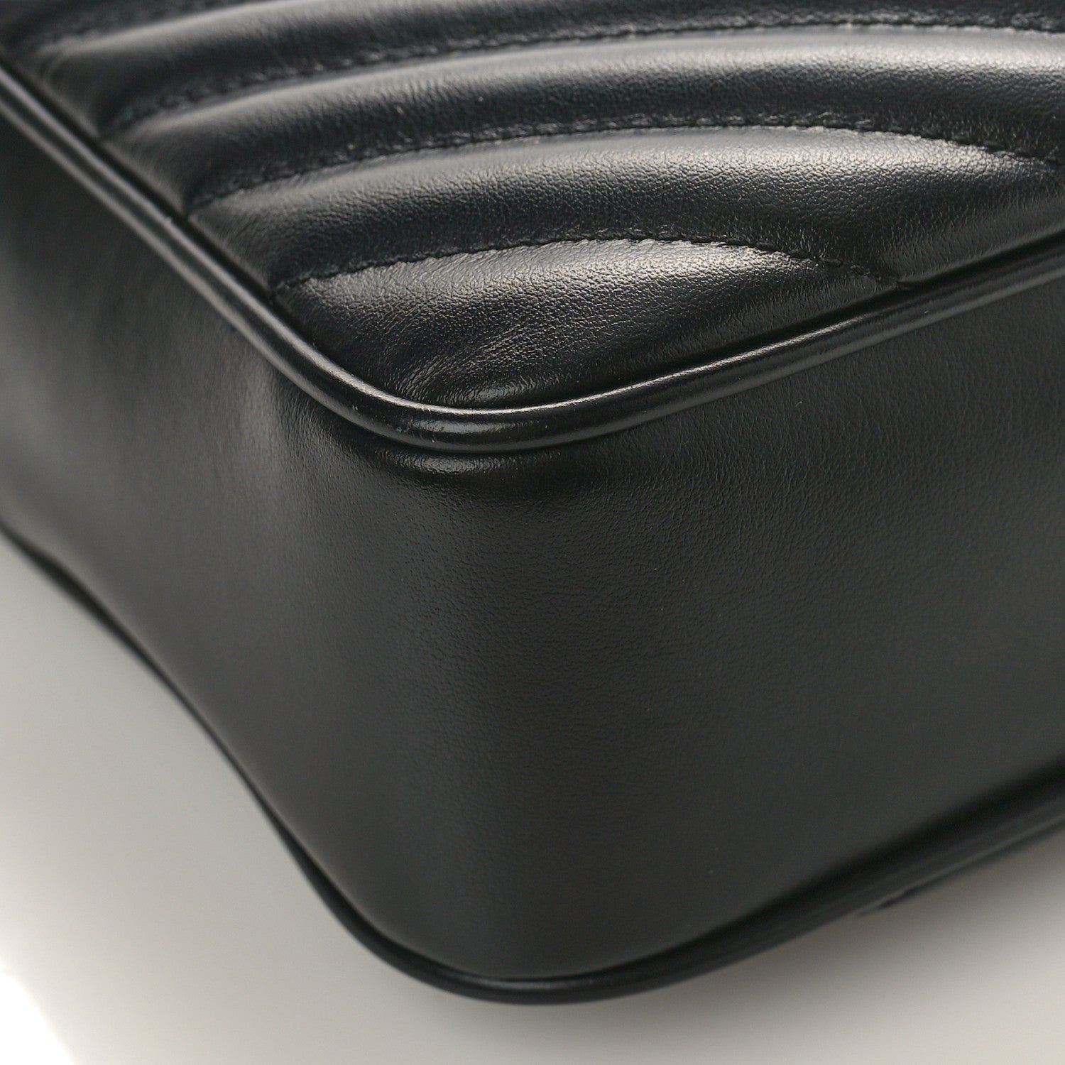 Saint Laurent Calfskin Matelasse Monogram Lou Camera Bag Black 7 of 8
