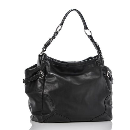 Prada Soft Calf Two Pocket Hobo Nero Black 3 of 8