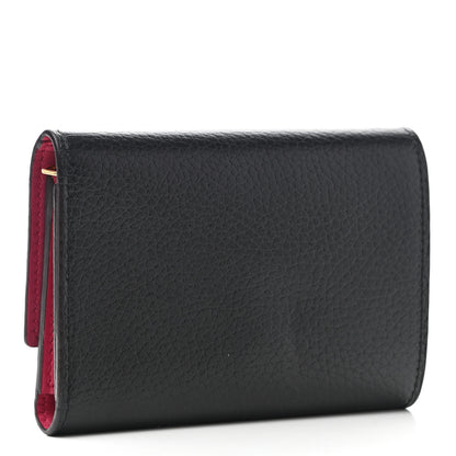Louis Vuitton Taurillon Capucines Compact Wallet Black 3 of 8