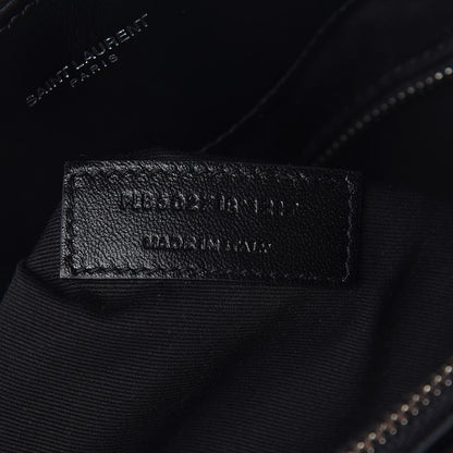 Saint Laurent Calfskin Y Quilted Monogram Large Loulou Shopper Black 7 of 10