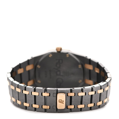 Audemars Piguet Tantalum 18K Rose Gold 33mm Royal Oak Quartz Watch Grey 56175TR.OO.0789TR.01 3 of 4