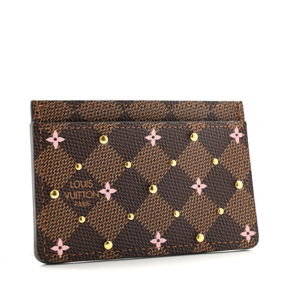 Louis Vuitton Damier Ebene Studded Card Holder 3 of 6