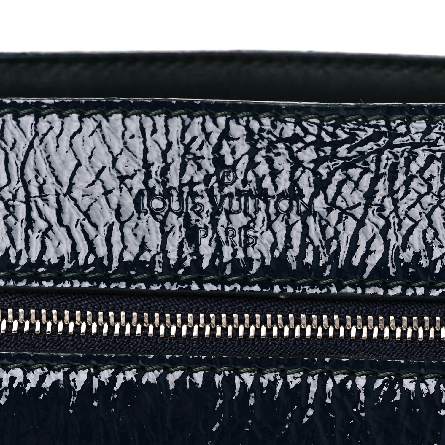 Louis Vuitton Vernis Deerskin Bonded Chain Pochette Marine 7 of 13