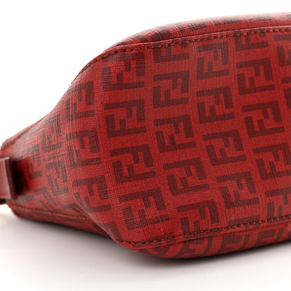 Fendi Zucchino Spalmati Vitello Forever Baguette Bordeaux Rubino 9 of 11