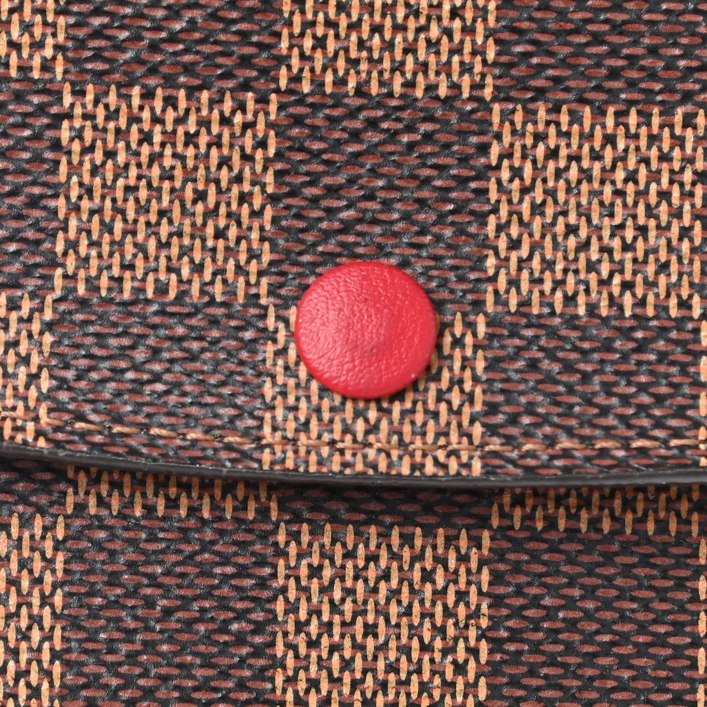 Damier Ebene Emilie Wallet Red
