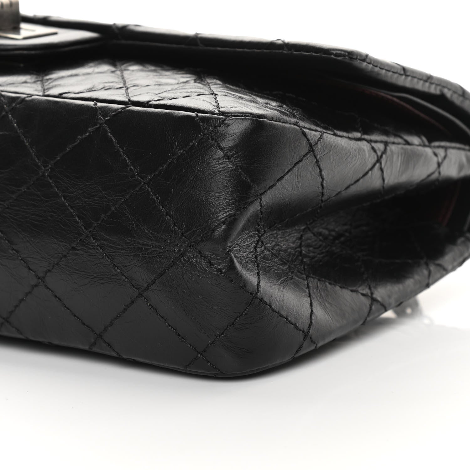 Chanel Aged Calfskin Quilted 2.55 Reissue 225 Flap Black 10 of 13