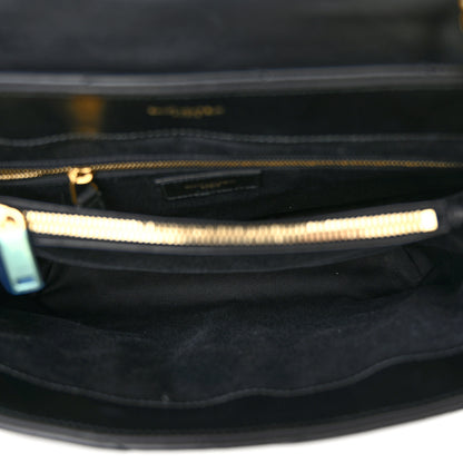 Saint Laurent Calfskin Y Quilted Monogram Medium Loulou Chain Satchel Black 5 of 10