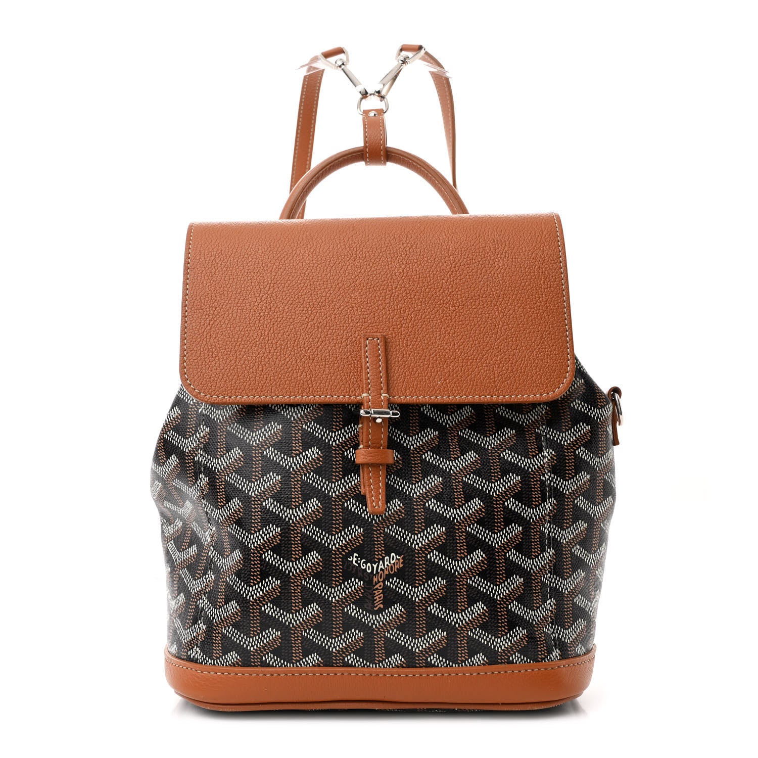 Goyard Goyardine Calfskin Mini Alpin Backpack Black Gold 1 of 13