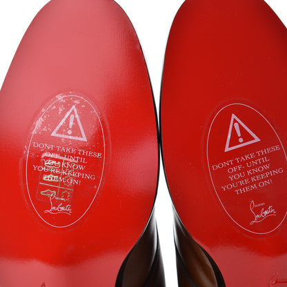 Christian Louboutin Patine Calfskin Mens Ajmone Flat Boots 41.5 Havane 8 of 9