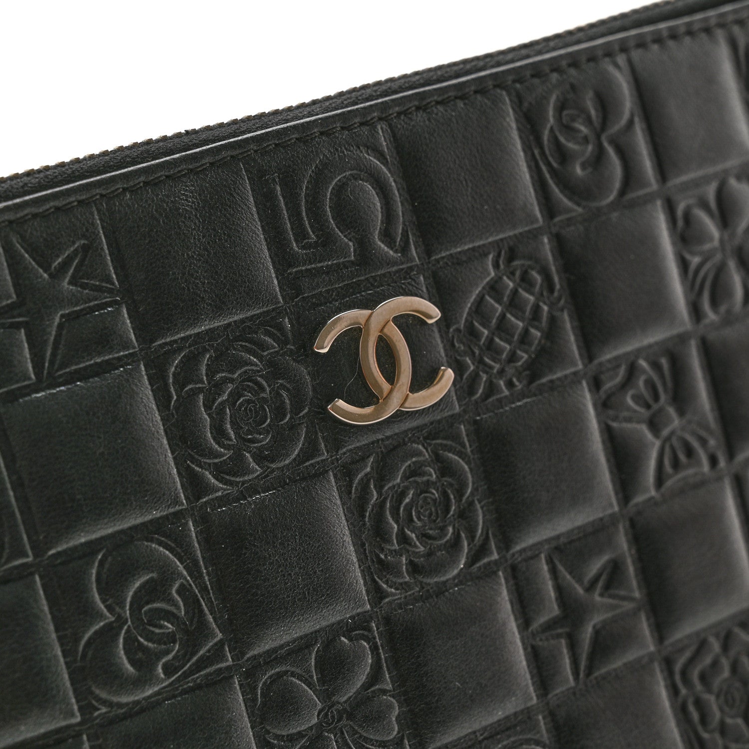 Chanel Lambskin Precious Symbols Pochette Black 11 of 12