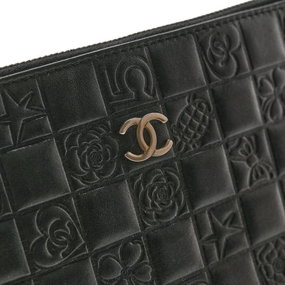 Chanel Lambskin Precious Symbols Pochette Black 11 of 12