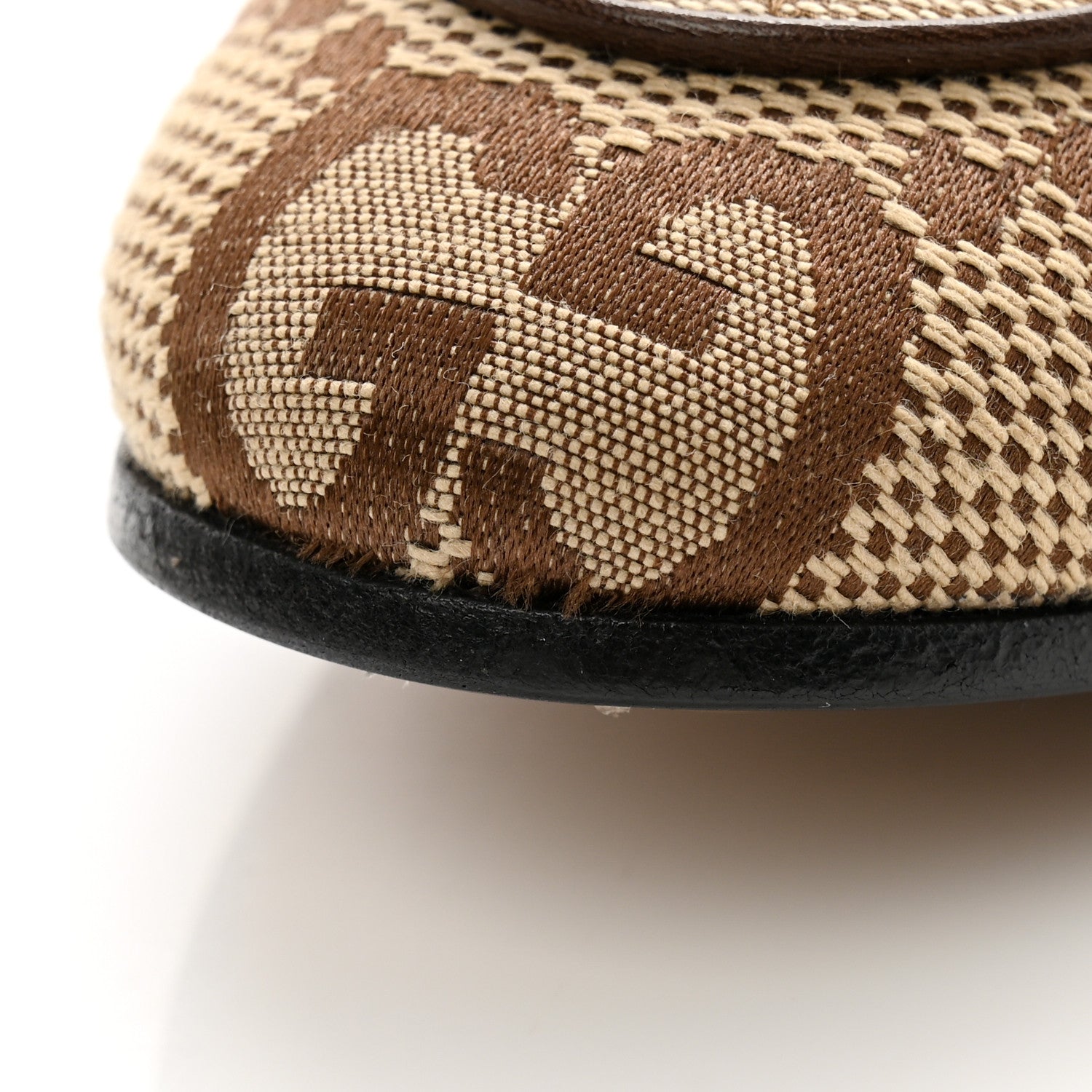 Gucci Canvas GG Monogram Horsebit Womens Jordaan Loafers 36.5 9 of 10