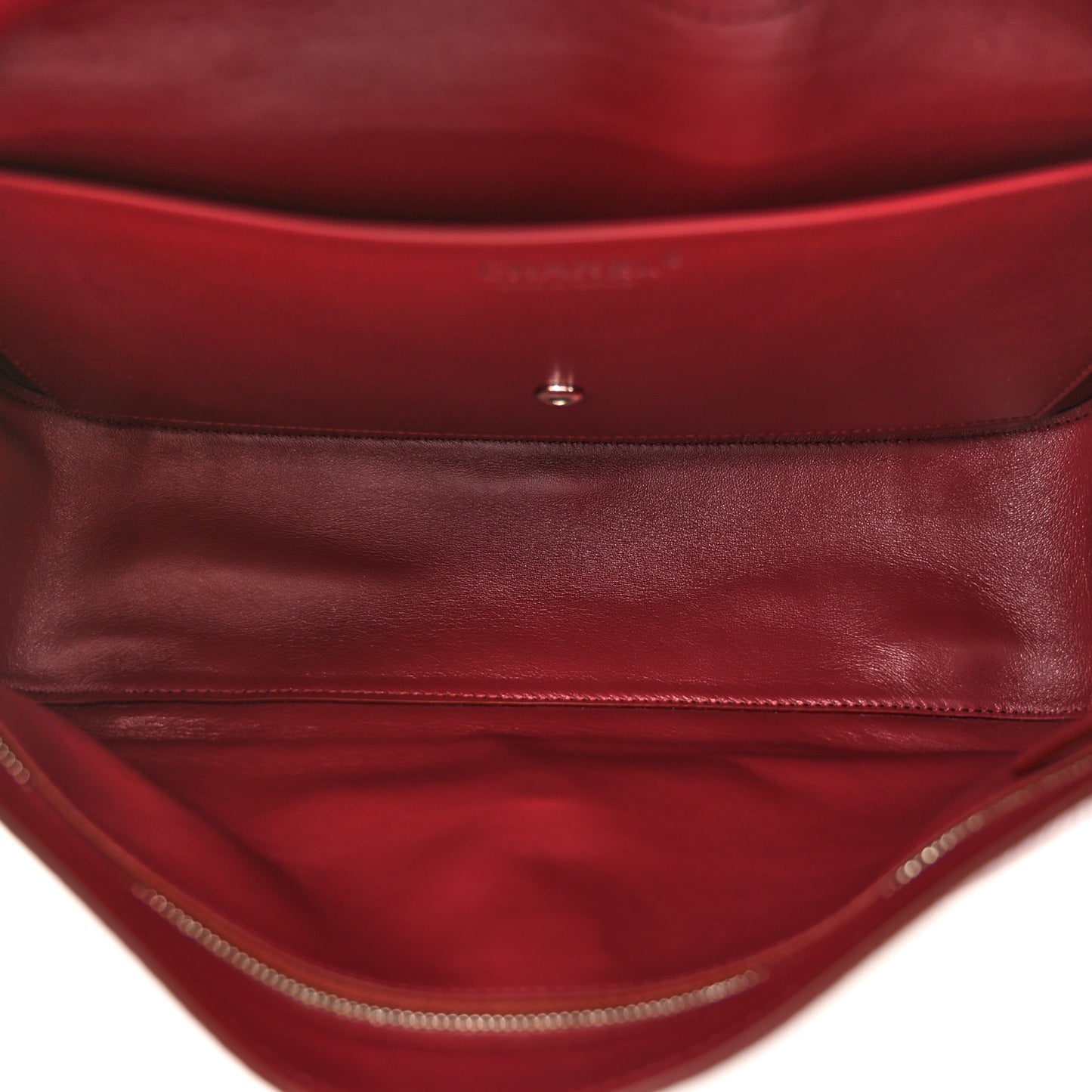 Grained Calfskin Small Souplissimo Maxi Flap Burgundy