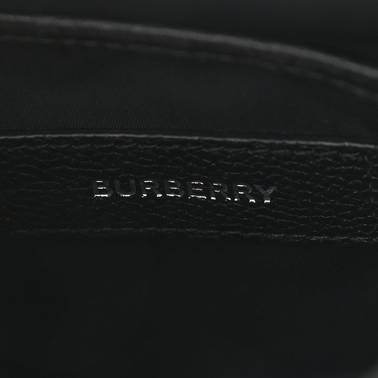 Burberry Grainy Calfskin Logo Graphic Crossbody Bag Black 6 of 8