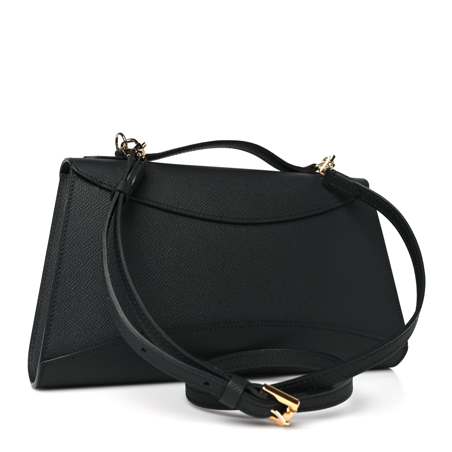 Carat Calfskin Gabrielle Clutch Black