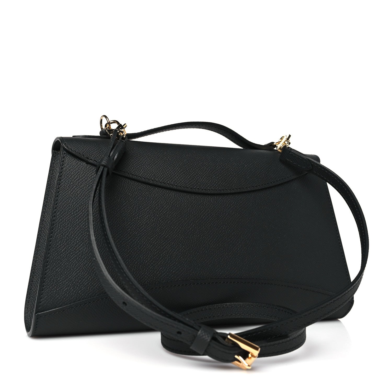 Moynat Carat Calfskin Gabrielle Clutch Black 3 of 8