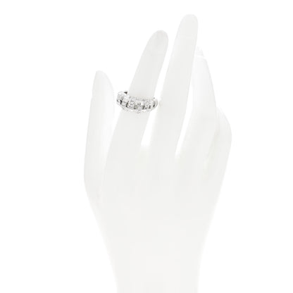 Tiffany 18K White Gold Diamond Vannerie Weave Ring 50 5.5 2 of 4